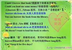 borrow /lend/keep的用法辨析！ borrow的用法